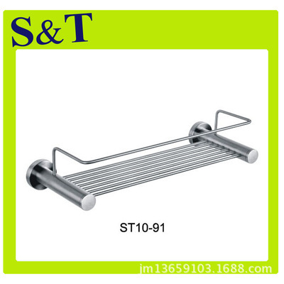 【外貿工廠 不銹鋼毛巾架浴巾架 單層毛巾架單層浴巾架 帶護欄】價格,廠家,圖片,其他水暖衛浴五金,蓬江區夢溪金屬制品廠-