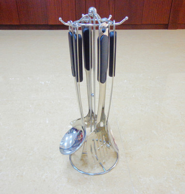 揭陽廚具 無磁厘圓柄廚具七件套全面解析