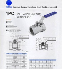 不銹鋼QF101球閥 優(yōu)質水暖制品的理想選擇